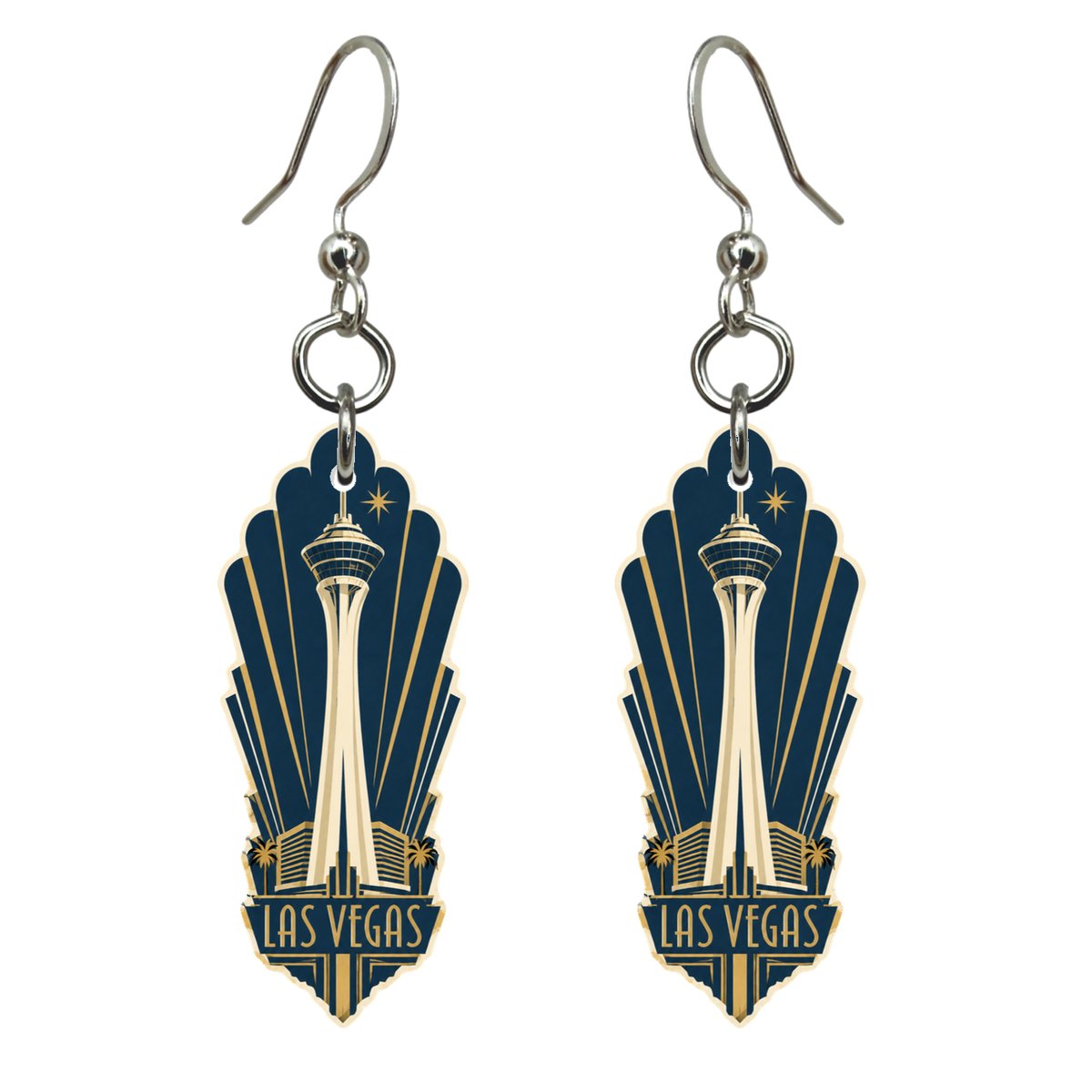 She's Choosing Las Vegas Earrings | Art Deco | S303