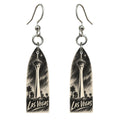 She's Choosing Las Vegas Earrings | Charcoal Gesture | S309