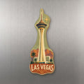 She's Choosing Las Vegas Magnet | Naive Folk Painting | S312-M