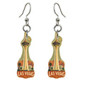 She's Choosing Las Vegas Earrings | Naive Folk Painting | S312
