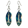 She's Choosing Las Vegas Earrings | Cloisonné-Inspired Graphic | S314
