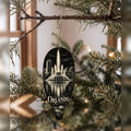 She's Choosing Orlando Ornament | Scratchboard | S326-O