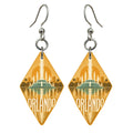 She's Choosing Orlando Earrings | Typographic Illustration | S333