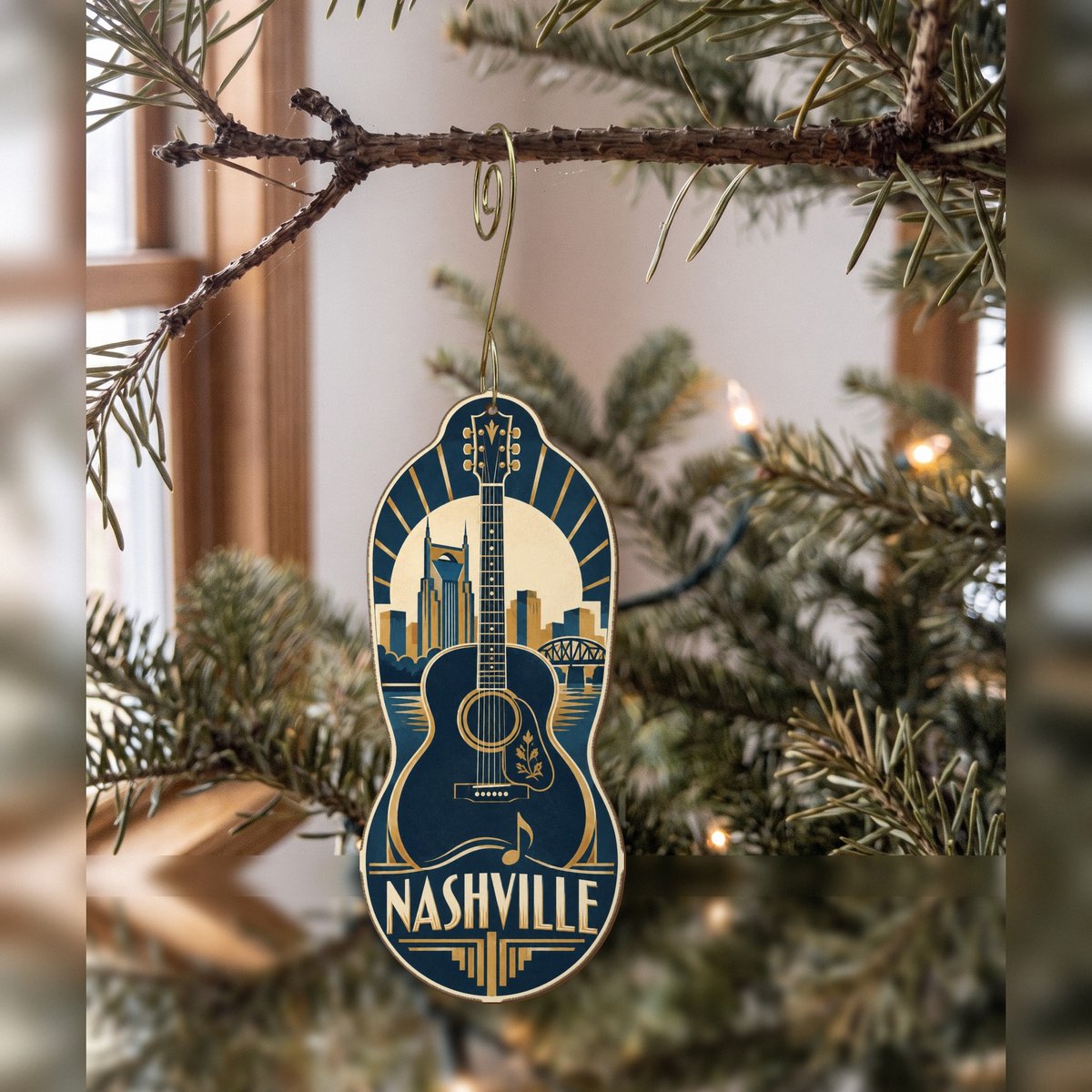 She's Choosing Nashville Ornament | Art Deco | S339-O