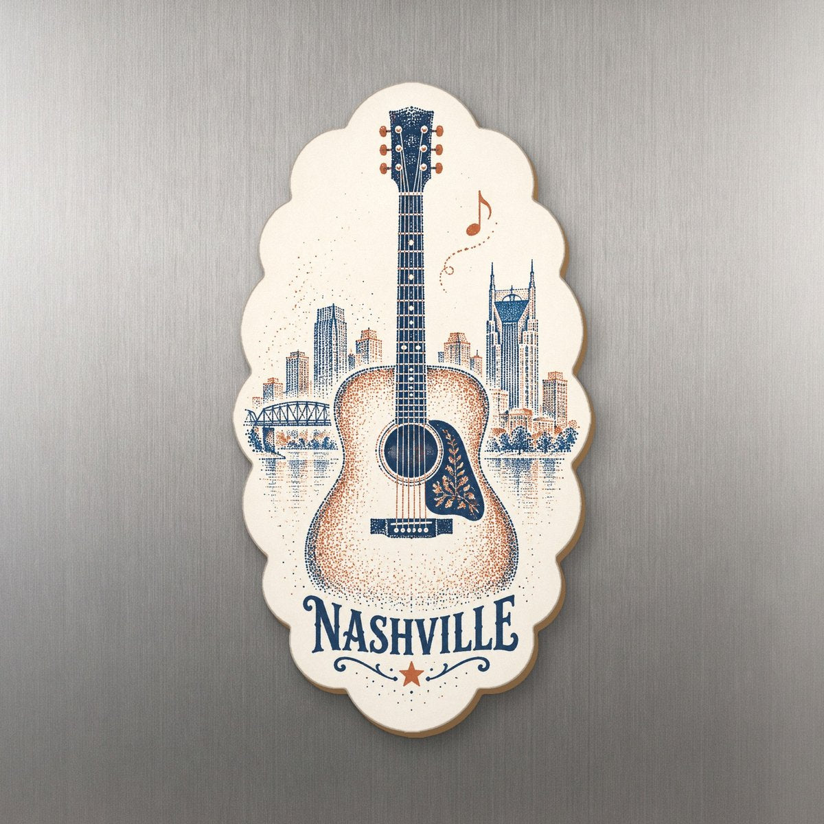 She's Choosing Nashville Magnet | Sparse Pointillism | S343-M