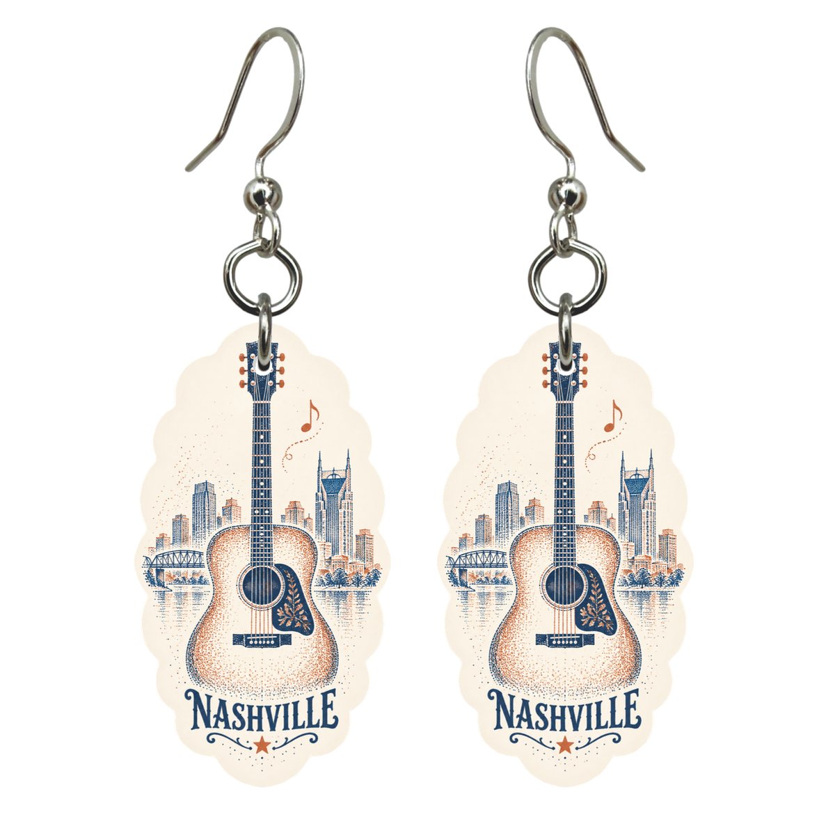 She's Choosing Nashville Earrings | Sparse Pointillism | S343