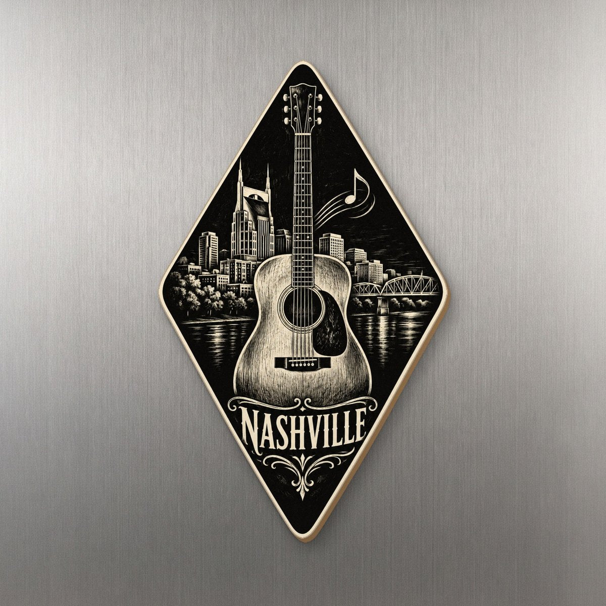She's Choosing Nashville Magnet | Scratchboard | S344-M