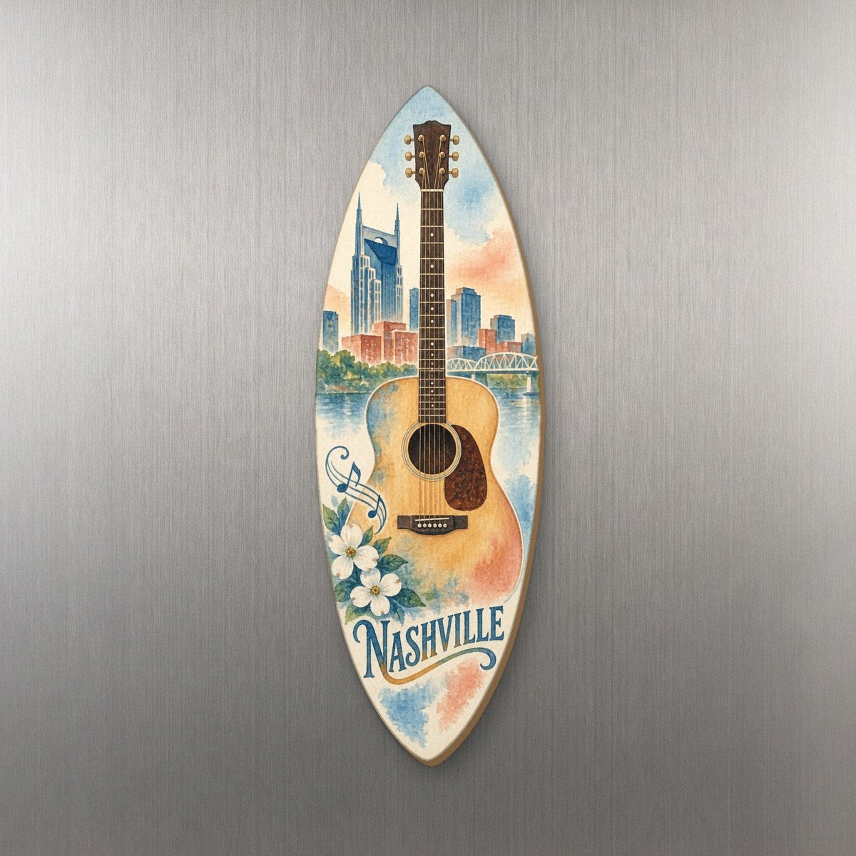 She's Choosing Nashville Magnet | Restrained Watercolor | S346-M