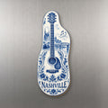 She's Choosing Nashville Magnet | Blue-And-White Ceramic Illustration | S349-M