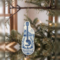 She's Choosing Nashville Ornament | Blue-And-White Ceramic Illustration | S349-O