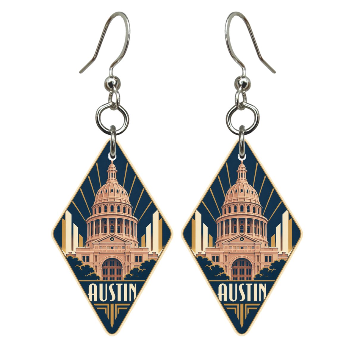 She's Choosing Austin Earrings | Art Deco | S357