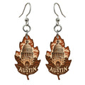 She's Choosing Austin Earrings | Woodcut | S358