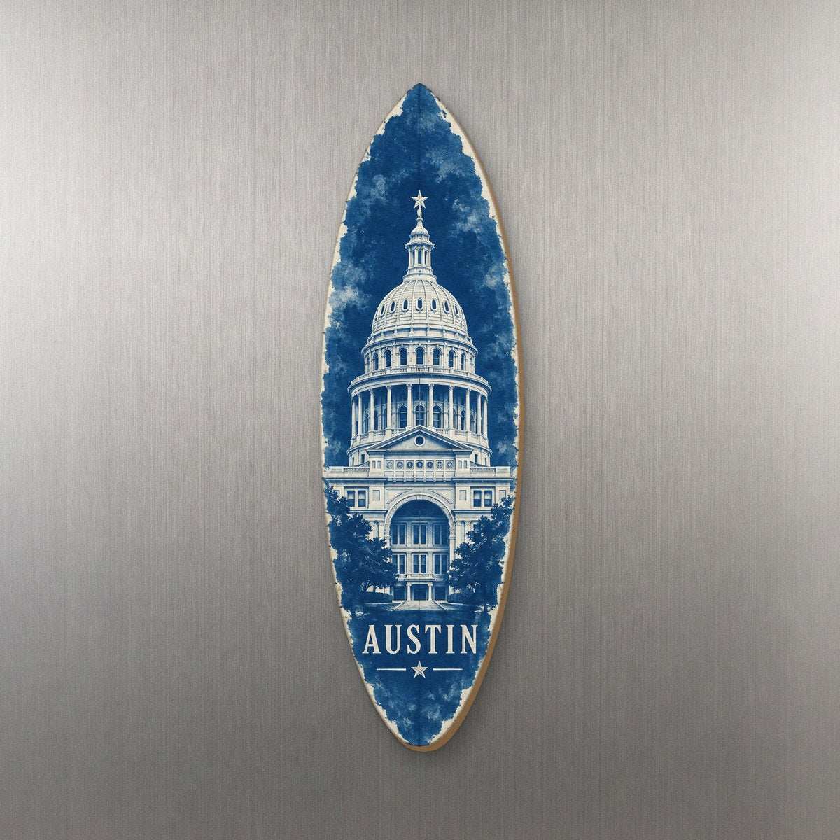 She's Choosing Austin Magnet | Cyanotype-Inspired | S359-M