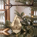 She's Choosing Austin Ornament | Etching-Inspired Linework | S360-O