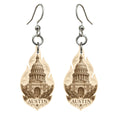 She's Choosing Austin Earrings | Etching-Inspired Linework | S360