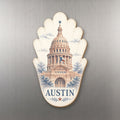 She's Choosing Austin Magnet | Sparse Pointillism | S361-M
