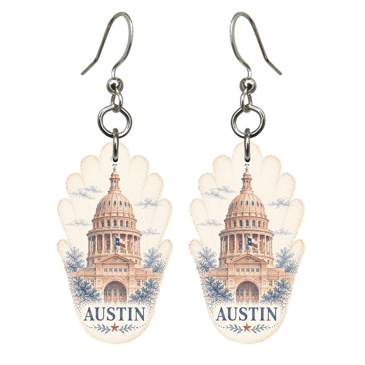 She's Choosing Austin Earrings | Sparse Pointillism | S361