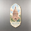 She's Choosing Austin Magnet | Restrained Watercolor | S364-M