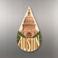She's Choosing Austin Magnet | Typographic Illustration | S369-M