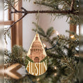 She's Choosing Austin Ornament | Typographic Illustration | S369-O