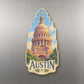 She's Choosing Austin Magnet | Colored Pencil over Gouache | S370-M