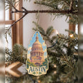 She's Choosing Austin Ornament | Colored Pencil over Gouache | S370-O
