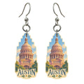 She's Choosing Austin Earrings | Colored Pencil over Gouache | S370