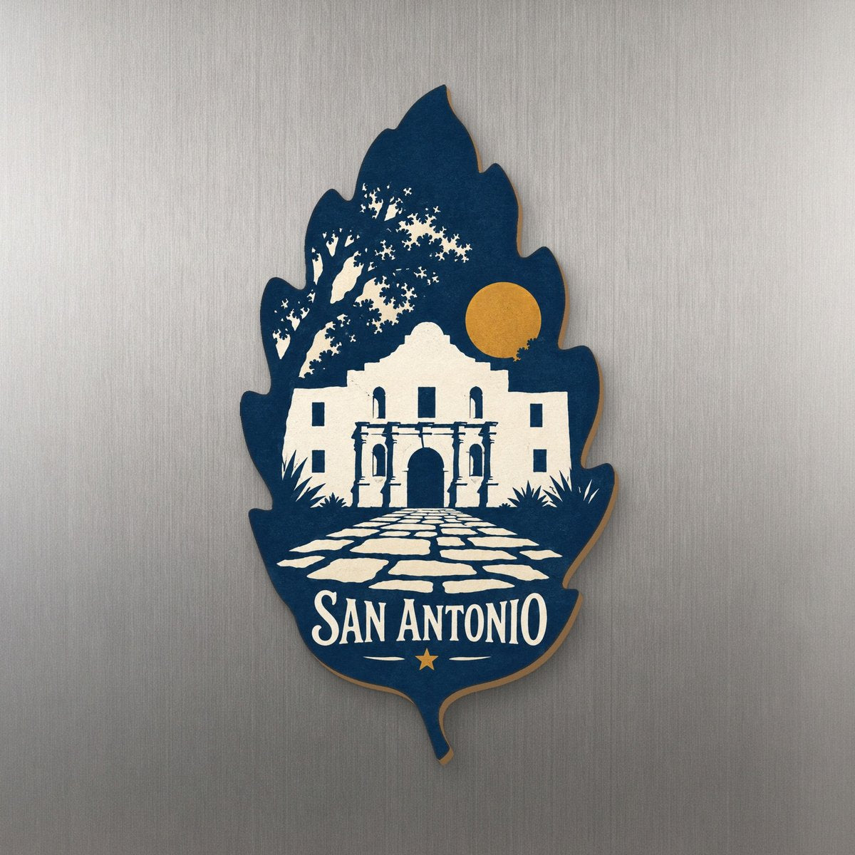 She's Choosing San Antonio Magnet | Negative-Space Silhouette | S371-M