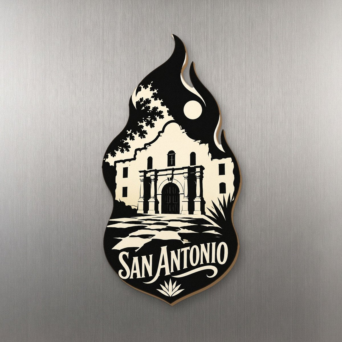 She's Choosing San Antonio Magnet | Notan | S374-M