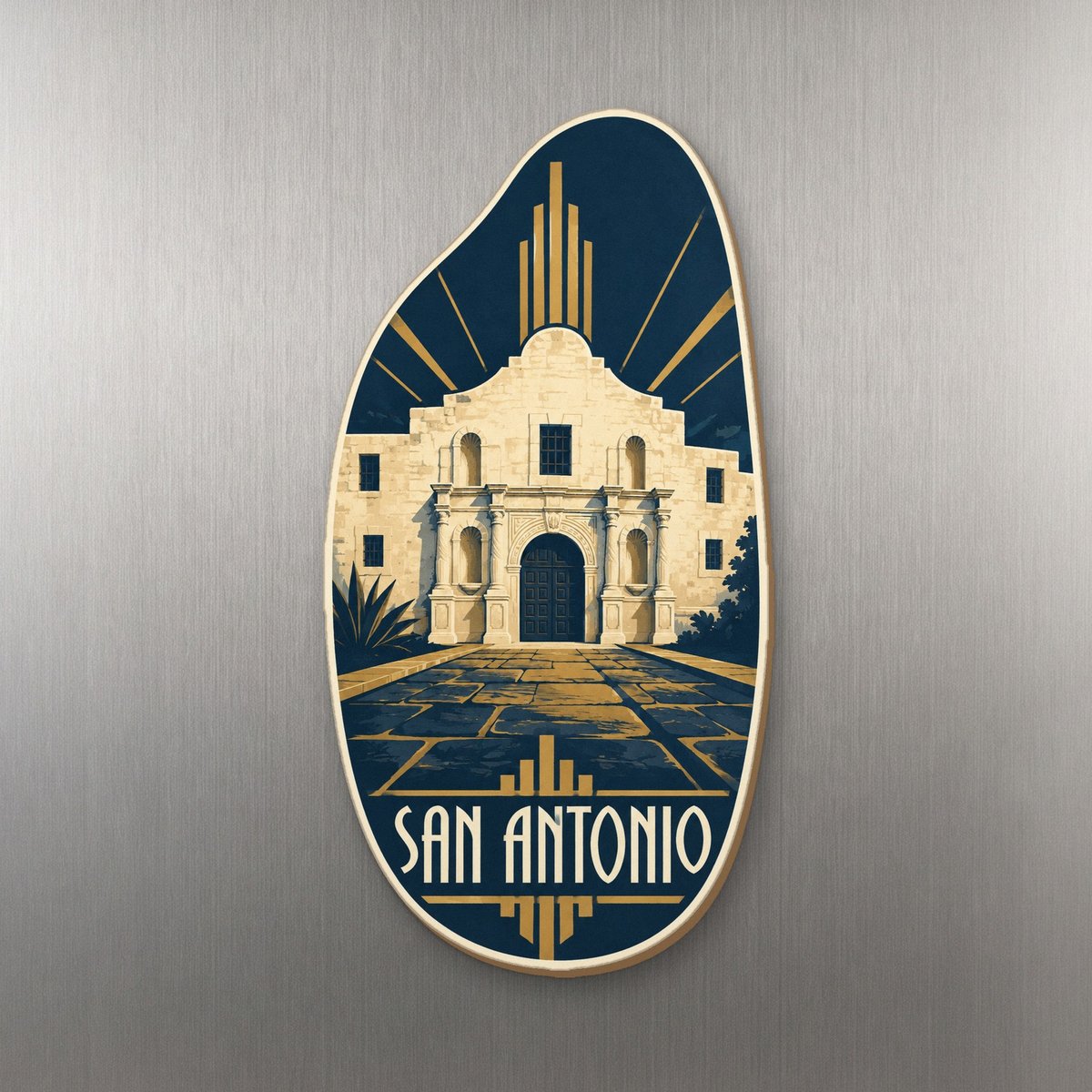 She's Choosing San Antonio Magnet | Art Deco | S375-M