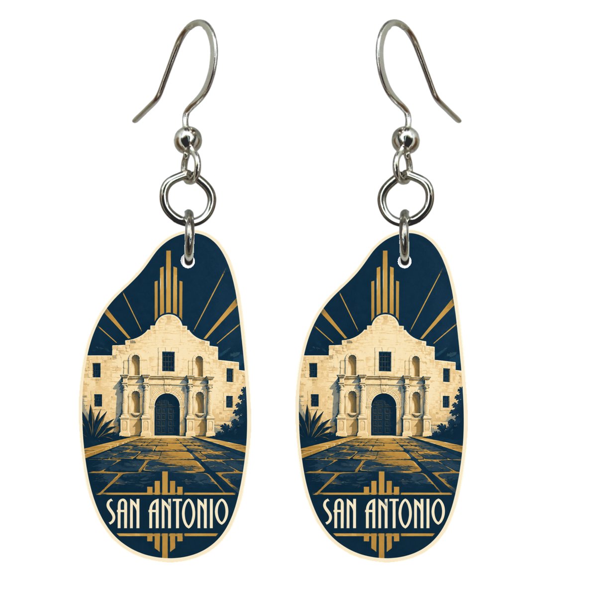 She's Choosing San Antonio Earrings | Art Deco | S375