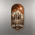 She's Choosing San Antonio Magnet | Woodcut | S376-M