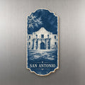 She's Choosing San Antonio Magnet | Cyanotype-Inspired | S377-M
