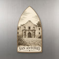 She's Choosing San Antonio Magnet | Etching-Inspired Linework | S378-M