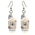 She's Choosing San Antonio Earrings | Sparse Pointillism | S379