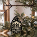 She's Choosing San Antonio Ornament | Scratchboard | S380-O