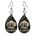 She's Choosing San Antonio Earrings | Scratchboard | S380