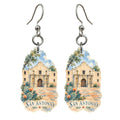 She's Choosing San Antonio Earrings | Restrained Watercolor | S382
