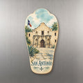 She's Choosing San Antonio Magnet | Pen and Watercolor Wash | S383-M