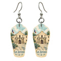 She's Choosing San Antonio Earrings | Pen and Watercolor Wash | S383