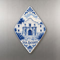 She's Choosing San Antonio Magnet | Blue-And-White Ceramic Illustration | S385-M