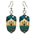 She's Choosing San Antonio Earrings | Cloisonné-Inspired Graphic | S386