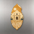 She's Choosing San Antonio Magnet | Typographic Illustration | S387-M