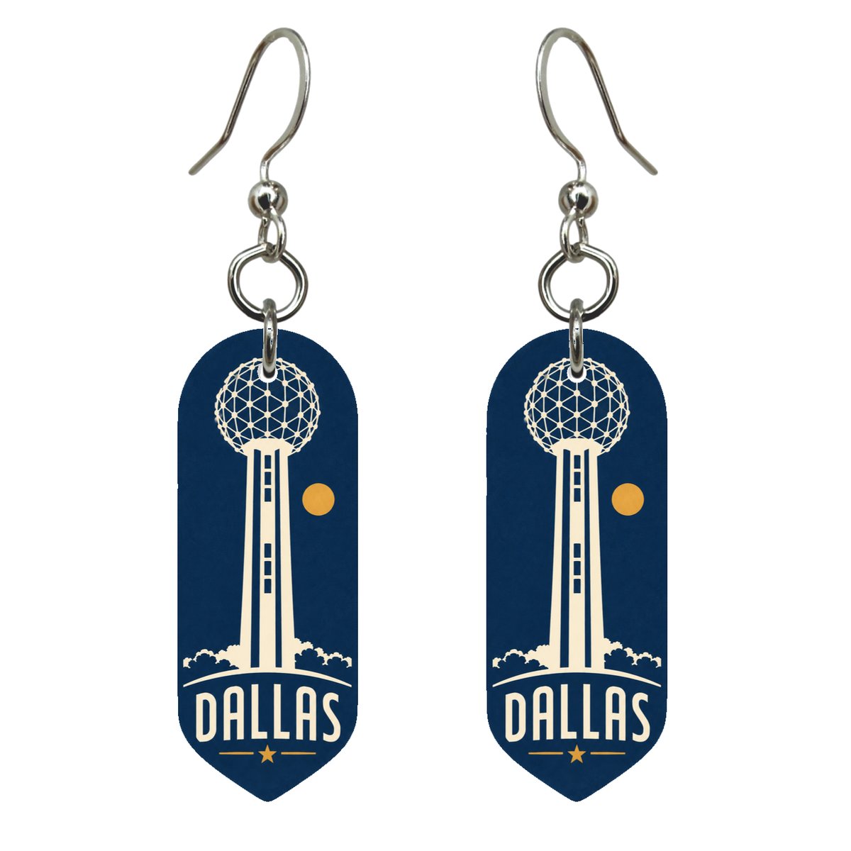 She's Choosing Dallas Earrings | Negative-Space Silhouette | S389
