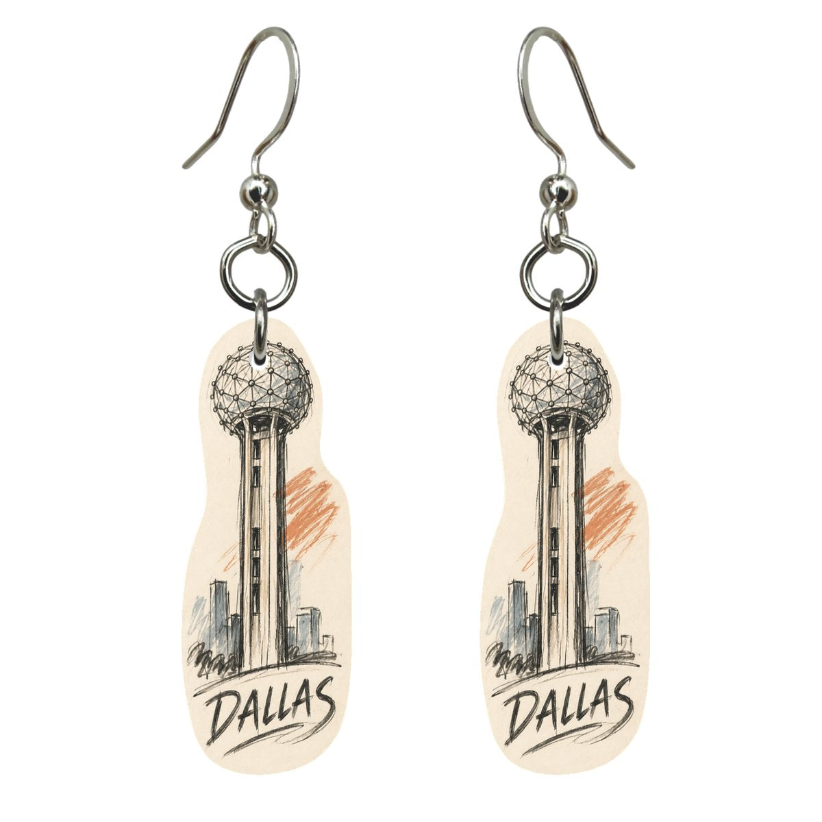 She's Choosing Dallas Earrings | Loose Contour Sketch | S391