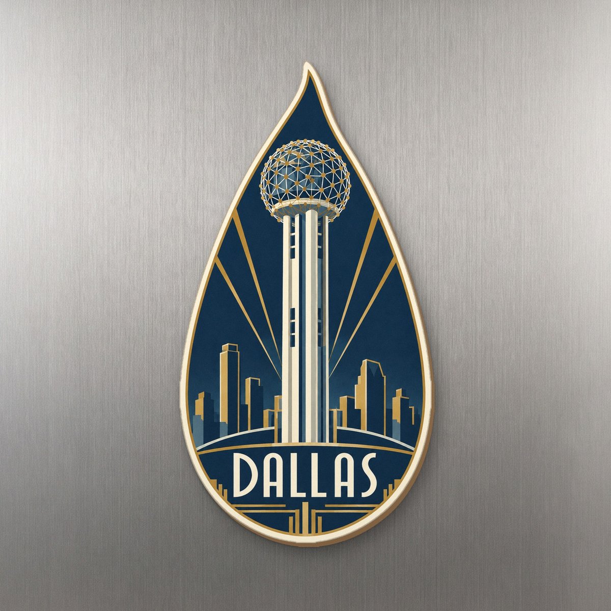 She's Choosing Dallas Magnet | Art Deco | S393-M