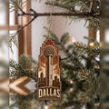 She's Choosing Dallas Ornament | Woodcut | S394-O