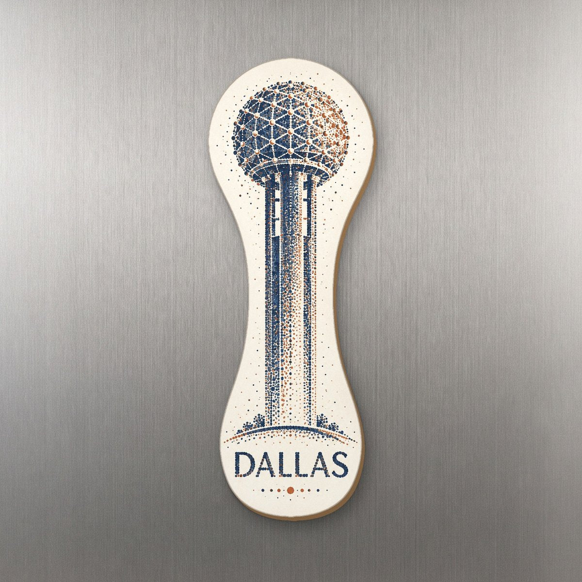 She's Choosing Dallas Magnet | Sparse Pointillism | S397-M