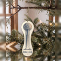 She's Choosing Dallas Ornament | Sparse Pointillism | S397-O