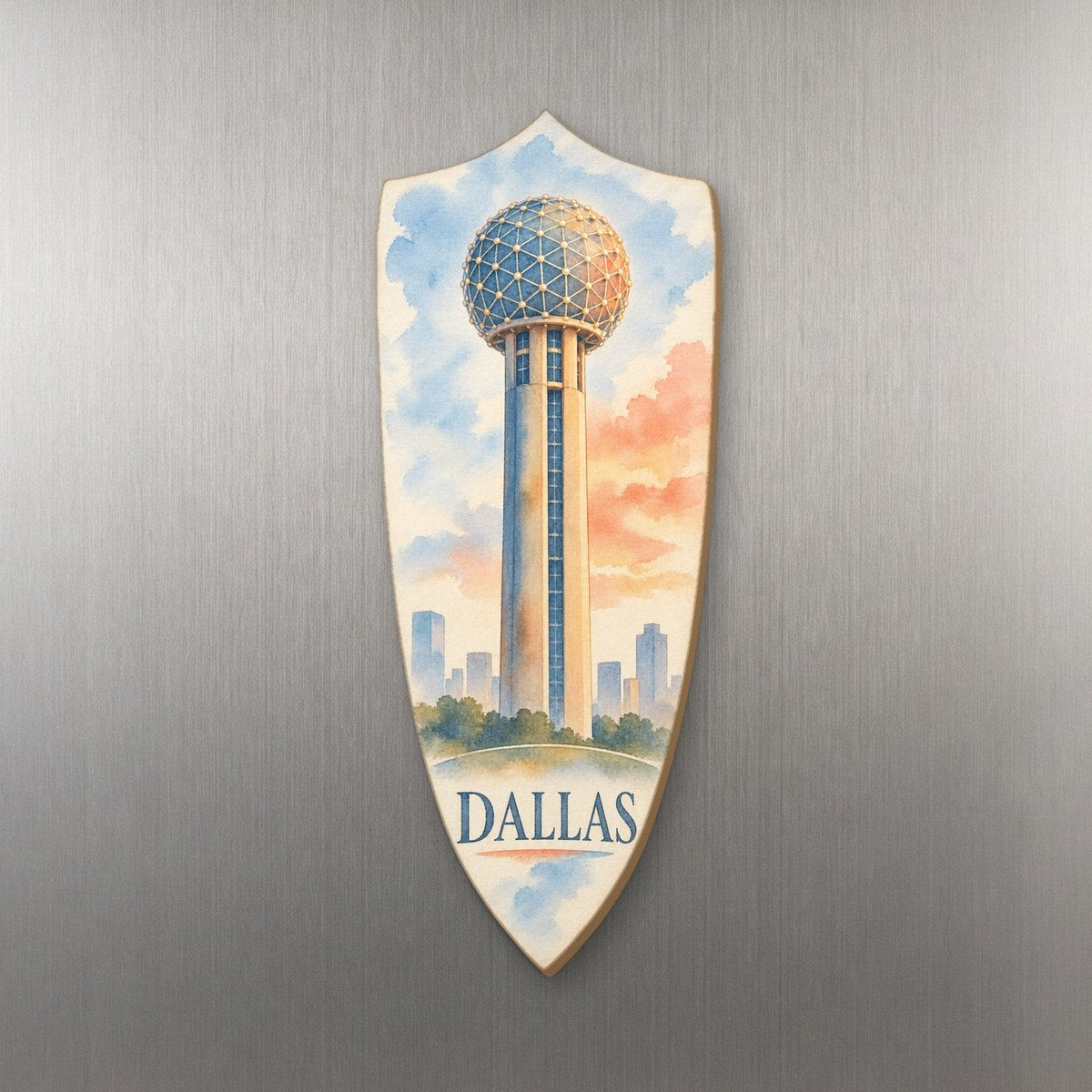 She's Choosing Dallas Magnet | Restrained Watercolor | S400-M